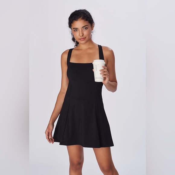 DH-Max Square Neck Tennis Dress - Picture 2 of 6